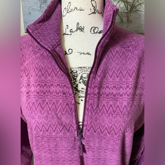 Marmot women’s purple 1/4 zip fleece lightweight pullover, hiking, size large - Picture 2 of 9